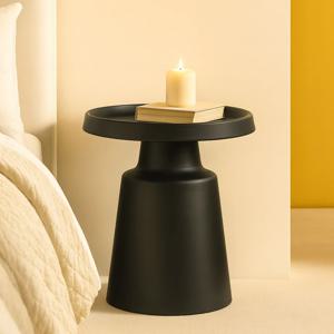 샤인 원형 스틸 사이드테이블 협탁 500