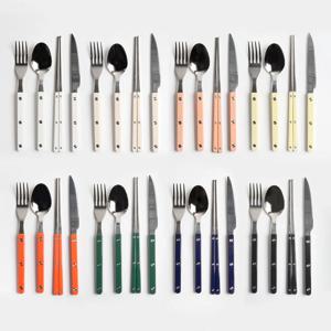 티니블랑 레브 컬러 핸들 스텐 커트러리 디너세트 4인 16p 2type 택1