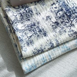 4중 거즈 뜨왈 명화 체크 양면 블랭킷 여름이불 캠핑 담요 이불 3size