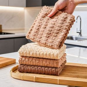 촉감좋은 주방행주 핸드타올 5P 세트 키친크로스 핸드타월 키친타월 주방수건