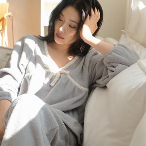 J'eu 로우니 레이스 수면 파자마 잠옷 세트 2ps, 4color