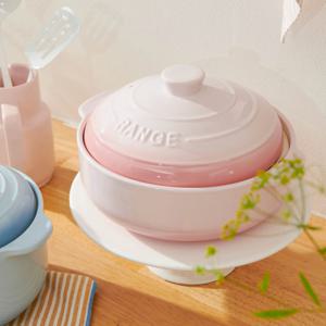 렌지렌지 전골 전자레인지 찜기 조리기 핑크 2L