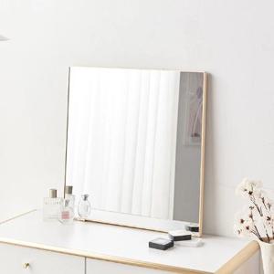 정사각 스퀘어 메탈릭엣지 디자인 화장대거울(600x600 3색)