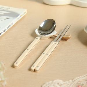 샤펠 수저세트 304 스텐 신혼 부부 수저 커트러리 집들이 선물