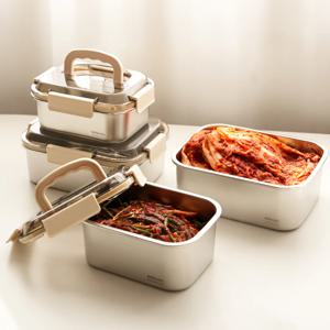 숨밸브/프리미엄 스텐304 숨쉬는 김치통  4종 택1