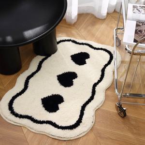 러버 하트 논슬립 포인트 러그