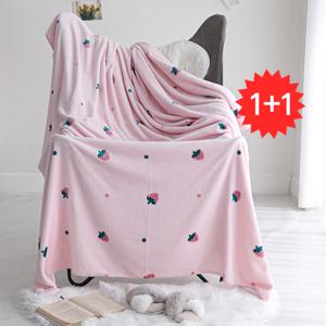 [1+1]포근포근 부드러운 겨울 극세사 밍크  이불 침구 쇼파 덮개 담요(S)150x200