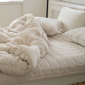 로에브 5mm 극세사 모달 겨울 차렵이불+패드+베개커버 세트