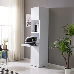 하이홈 400 키큰 밥솥 틈새 주방 수납장 white