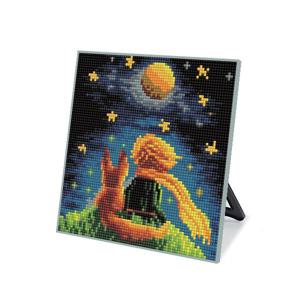 DIY 보석십자수 스탠드형 큐트 20x20cm DS93_(소)어린왕자-달과별