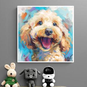 웃음꽃 핀날에 그림 알루미늄액자 강아지 애완견 반려견 애견 카페 퍼피 펫 인테리어 액자