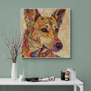 환상의 시선 그림 알루미늄액자 강아지 애완견 반려견 애견 카페 퍼피 펫 인테리어 액자