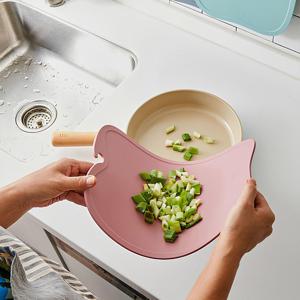 애플 TPU 칼집 안나는 도마 중+대 세트