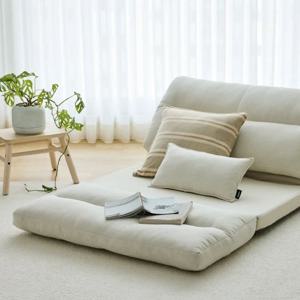한샘 휴 모드 좌식 리클라이닝 접이식 소파베드 아이보리 (쿠션포함)
