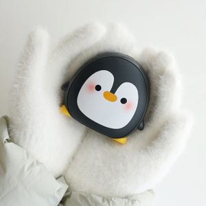 충전식 휴대용 펭귄 손난로 보조배터리 5000mAh WM504