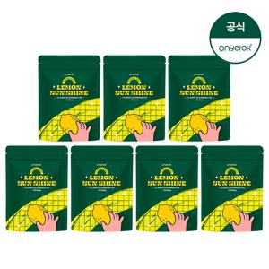 온예록 올인원 청소 세정 롤티슈 리필파우치 170매 7개 레몬선샤인