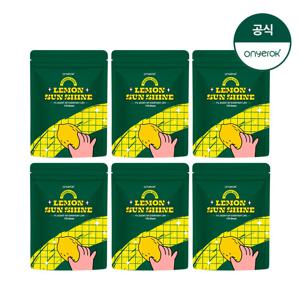 온예록 올인원 청소 세정 롤티슈 리필파우치 170매 6개 레몬선샤인