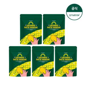 온예록 올인원 청소 세정 롤티슈 리필파우치 170매 5개 레몬선샤인