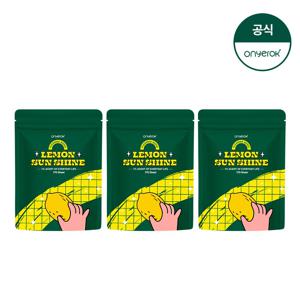 온예록 올인원 청소 세정 롤티슈 리필파우치 170매 3개 레몬선샤인