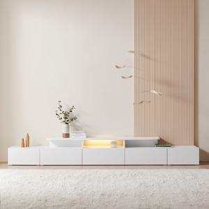 위드 퓨어 LED조명 거실장 세트 3200