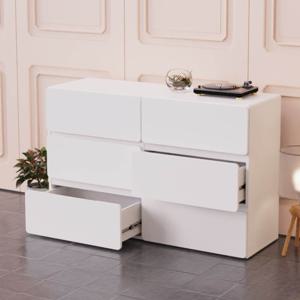 시즈닝 1200 3단 6서랍 와이드 대용량 수납장 모던 미니멀 서랍장