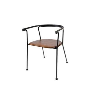 고급 클래식 중우한 블랙우드 원목슬림스틸 암체어 550