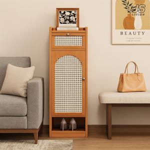 아파트 현관 신발장 슬림 틈새 신발 정리대 원룸 높은 원목 슈즈렉 선반 슬리퍼 수납장
