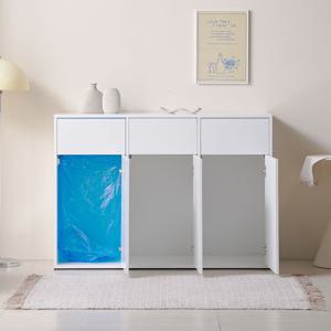 다름 여닫이 재활용 분리수거함 수납장 대용량 가정용 70L 3칸 4칸 3단 4단