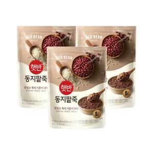 햇반죽 동지팥죽 420g*3개 비비고죽 리뉴얼