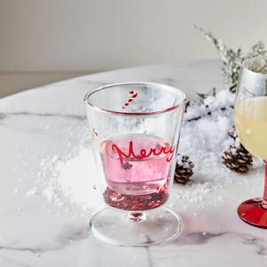 윈터카니발 플레이크 이중 내열 유리 고블렛 260ml 메리