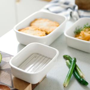 하이 세라믹 밧드 세트 (스텐트레이 포함) 소 16.5x12x5.3cm