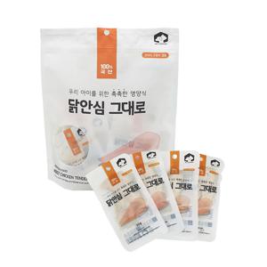 펫러닝 고단백질 강아지닭가슴살 강아지닭안심 그대로 12개입