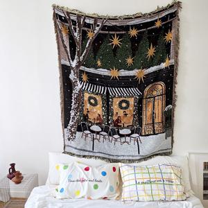 [11/18예약판매]별이 빛나는 크리스마스 이브 소파커버/러그/블랭킷/담요