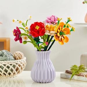 홈플레잉 플라워 블록 L 로즈 위드 옐로우블루밍