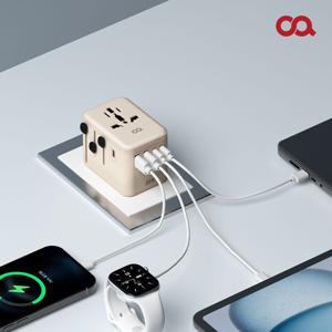 포켓터 해외 여행용 멀티 어댑터 돼지코 멀티탭 EU 일본 중국 미국 플러그