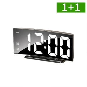 1+1 LED 탁상시계 무소음 디지털 대형숫자 전자 알람시계