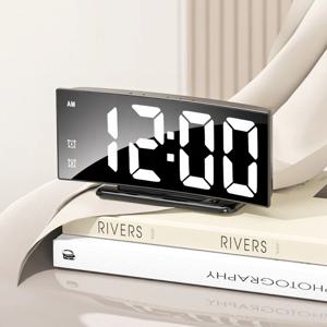 디지털 LED 탁상시계 무소음 대형숫자 전자 알람시계