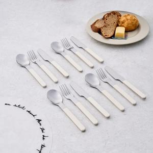 WOW 카페 커트러리 디저트세트 12P 크림