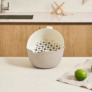 듀얼 플라스틱 과일세척 바구니 미니 채반