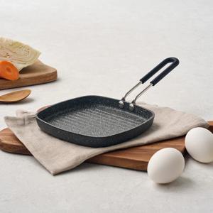 미니 스텐핸들 넌스틱코팅 그릴팬 15cm