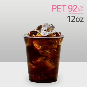 235ml 투명컵 PET 아이스컵 12oz 92파이 (국내산)