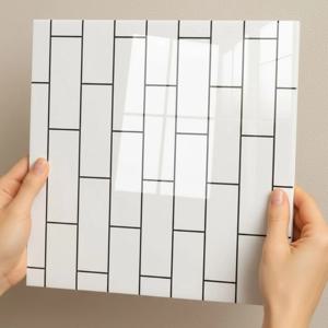 붙이는 벽지 접착식 데코 대리석 폼블럭 타일 시트지 300x600mm 7개 1세트