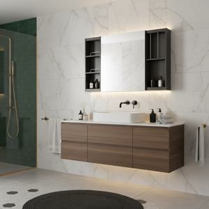 욕실 슬라이드장 댐퍼장 1200x800 화장실 수건 거울수납장