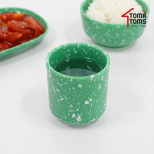 뉴트로 도자기 분식그릇 물컵