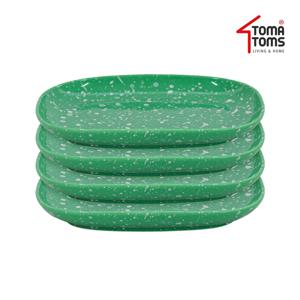 뉴트로 도자기 분식그릇 떡볶이접시 x 4인