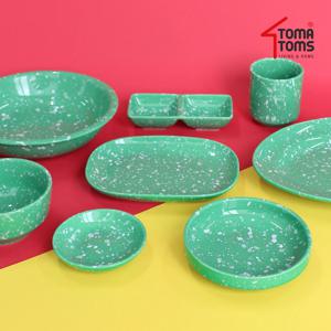 뉴트로 도자기 분식그릇 가족밥상/홈술세트 15P