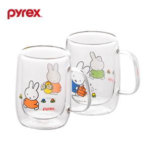 미피 더블월 유리 머그 2P 세트
