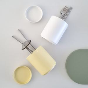 모던 데일리 도자기 물빠짐 수저통 5colors