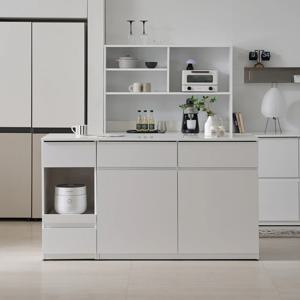 시오 E0 키높은 이지수납 광파오븐 아일랜드 홈바 식탁 렌지대 수납장 1600X600