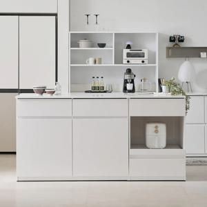 시오 E0 키높은 이지수납 광파오븐 아일랜드 홈바 식탁 렌지대 수납장 1800X600